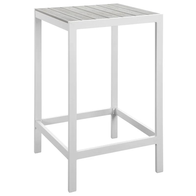 Modway Maine Aluminum Outdoor Patio Bar Table & Reviews | Wayfair