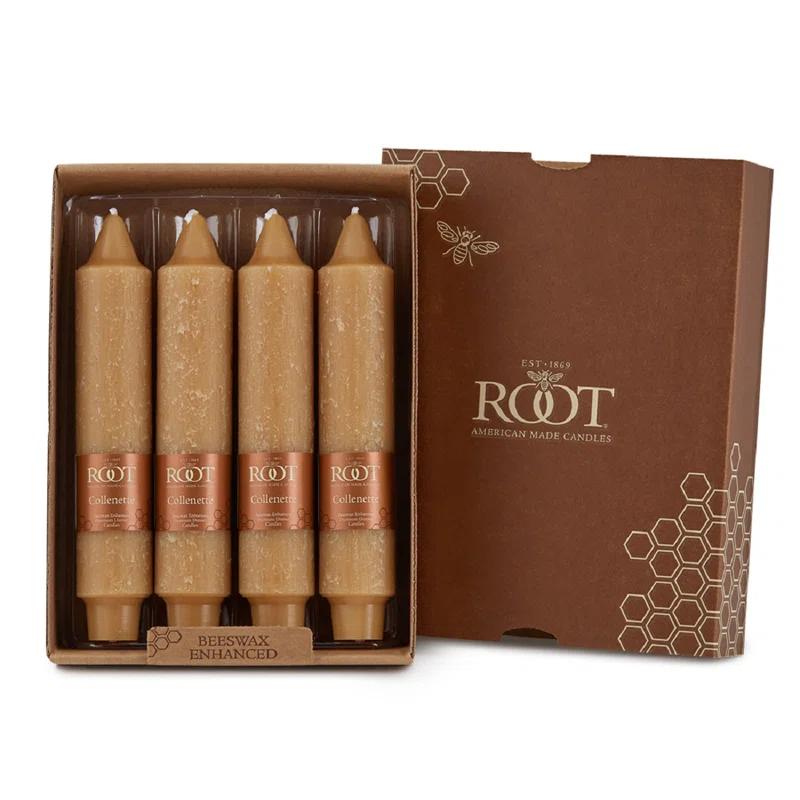Root Candles Timberline Collenette Dinner Candle Taper (Set of 4)
