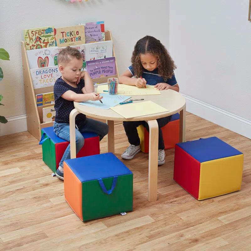 ECR4Kids ECR4Kids SoftZone Children's Cozy Cubes, Flexible Seating, 4-Pack