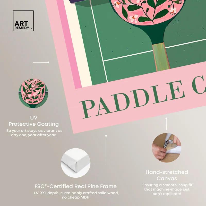 Art Remedy Paddle Club Canvas Beach Coastal Art by Art Remedy