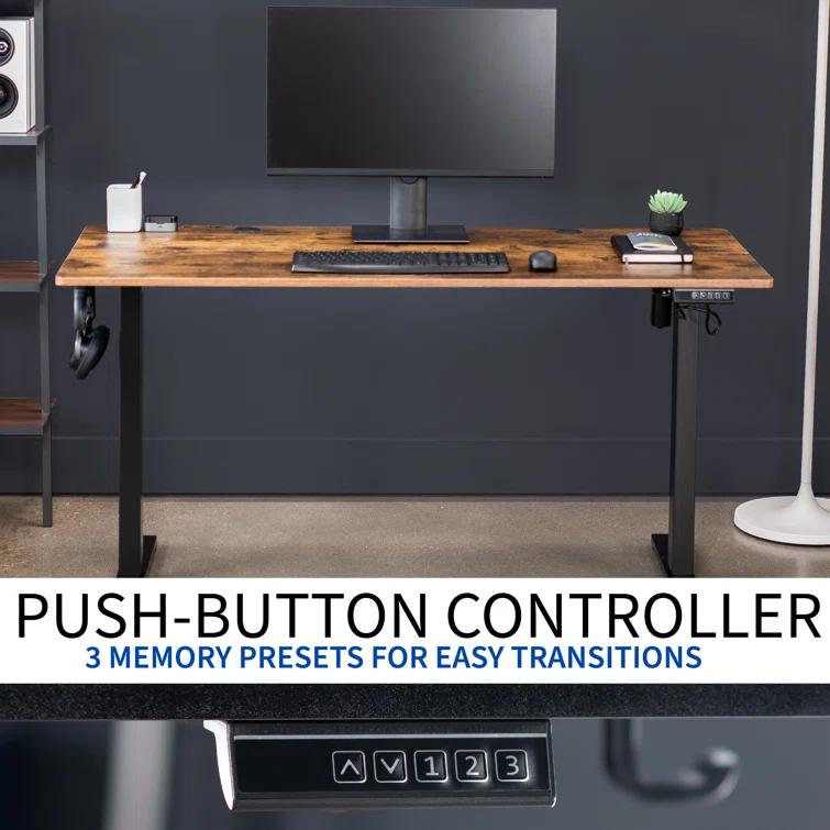 Vivo VIVO 55" x 24" Electric Sit Stand Desk, Height Adjustable Workstation (E155TB series)