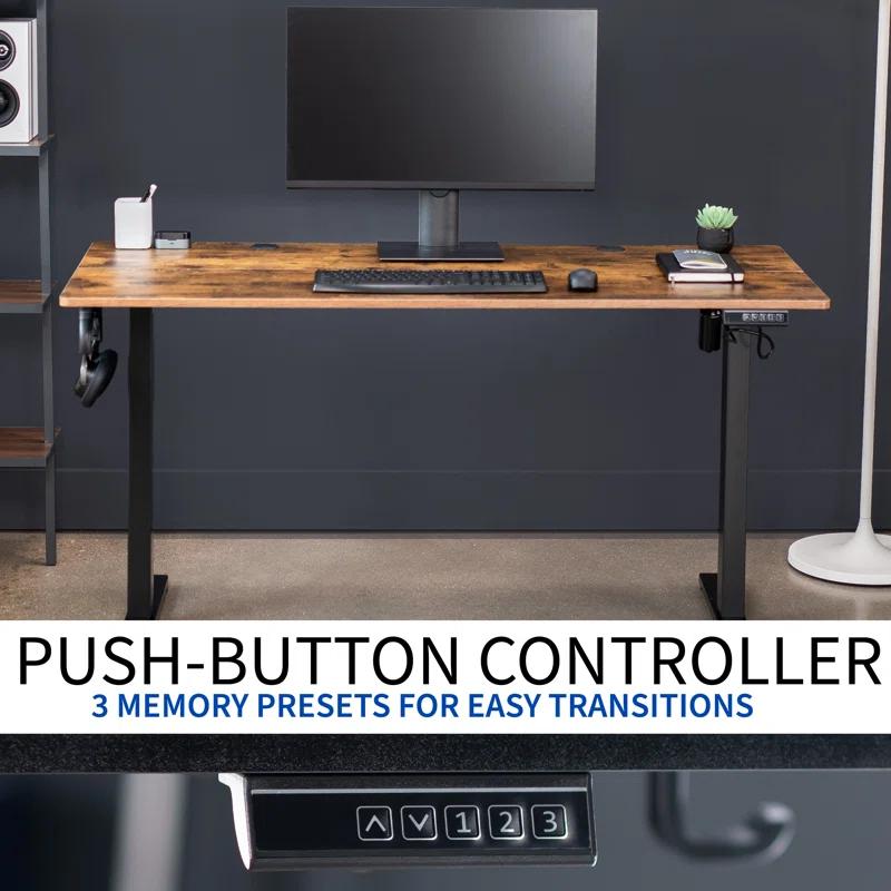 Vivo VIVO 55" x 24" Electric Sit Stand Desk, Height Adjustable Workstation (E155TB series)