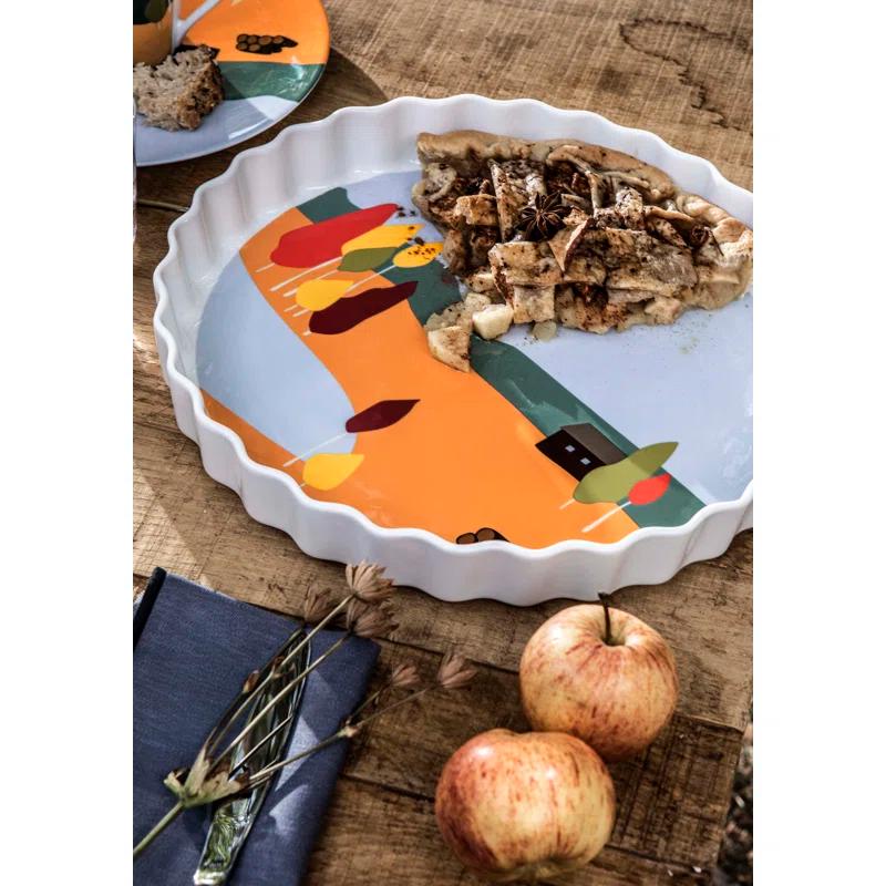 DEGRENNE Paris Destination Foret -Round Pie Dish 11.8"