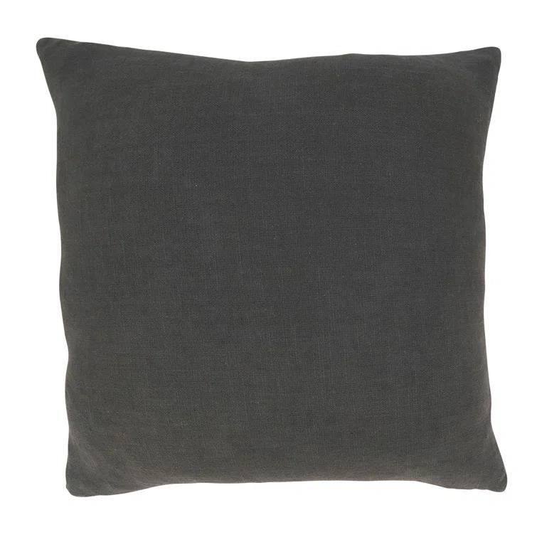 Saro Geo Block Collection Cotton Throw Pillow