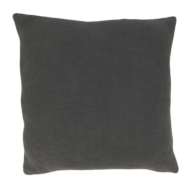 Saro Geo Block Collection Cotton Throw Pillow