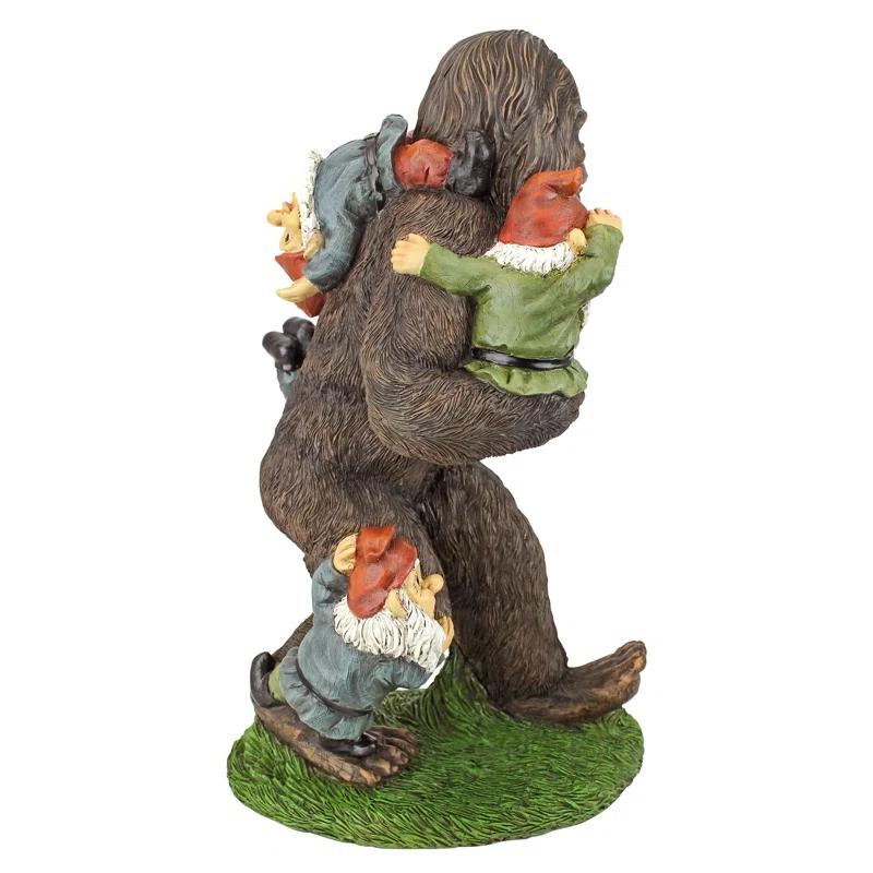 Design Toscano Schlepping the Garden Gnomes Bigfoot Statue