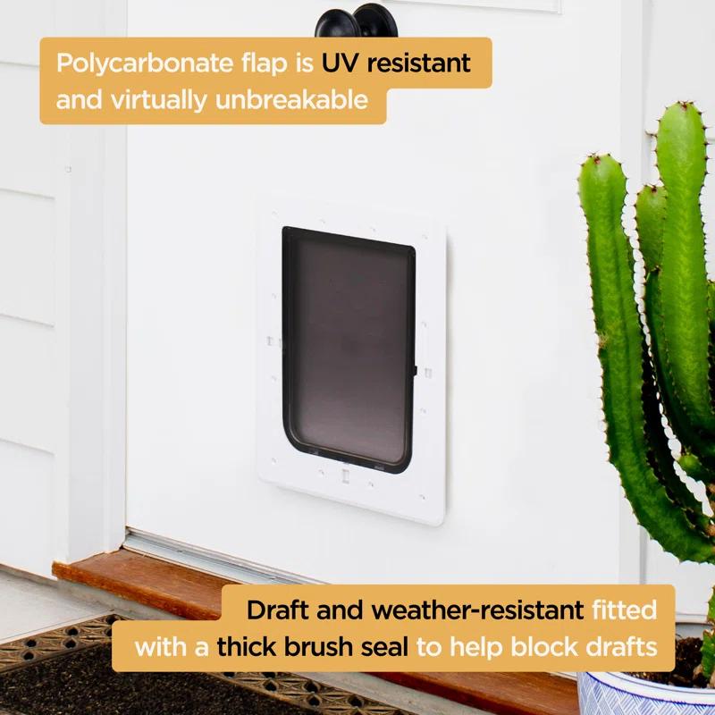 Hakuna Pets 10.31'' W x 13.19'' H Plastic Pet Door