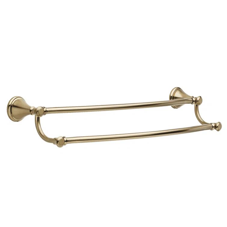 Cassidy 24 in. Wall Mount Double Towel Bar Bath Hardware Accessory