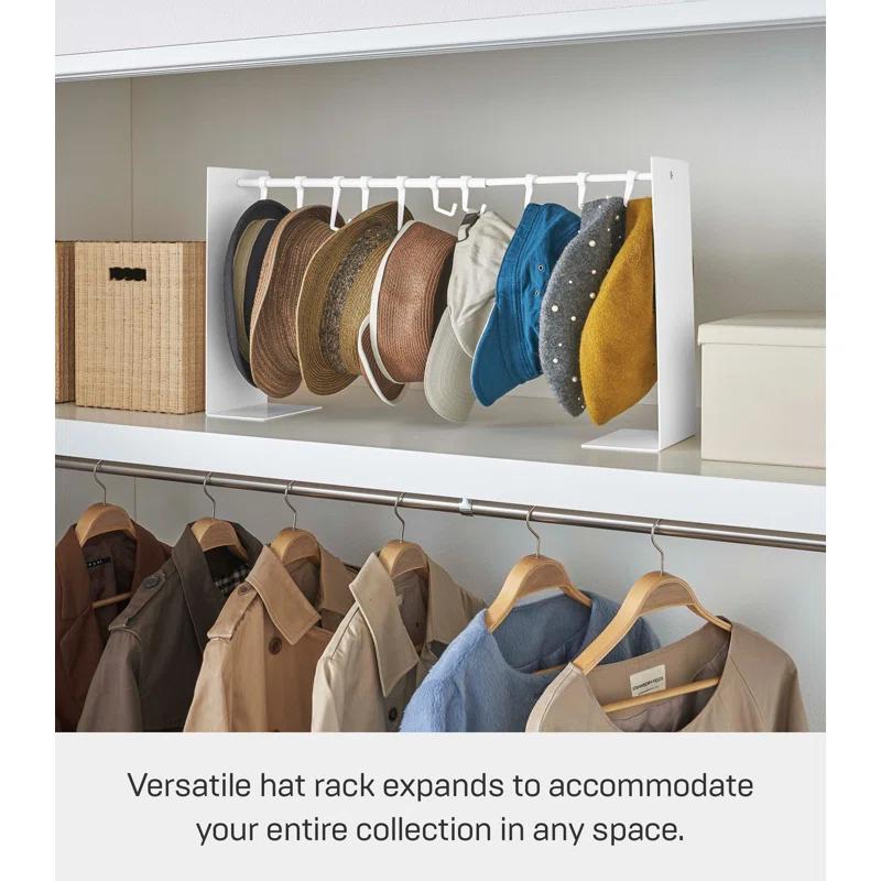Yamazaki Home Yamazaki Home Hat Hanging Organizer, Steel, Holds 5.5 Lbs, Adjustable