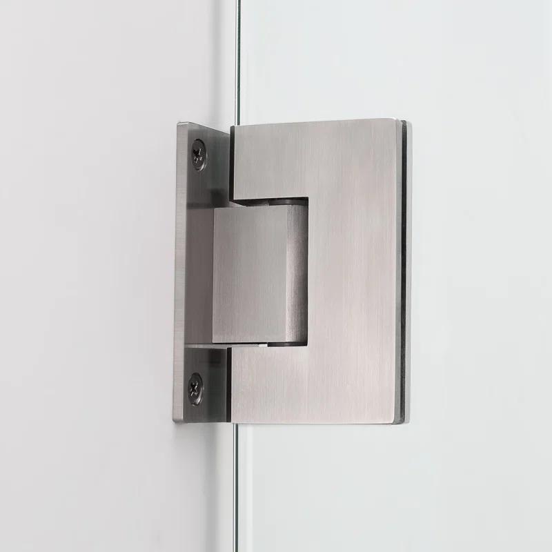 Aston Kinkade 29.75" - 30.25" W x 72" H Frameless Hinged Shower Door SDR997EZ-SS-30-10