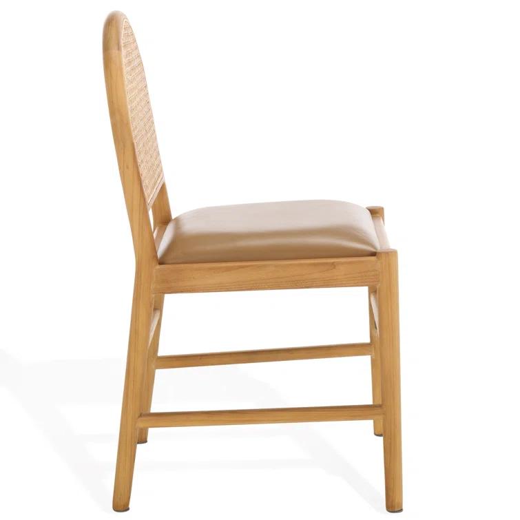 Safavieh Couture Laylie Leather Upholstered Dining Chair | Perigold