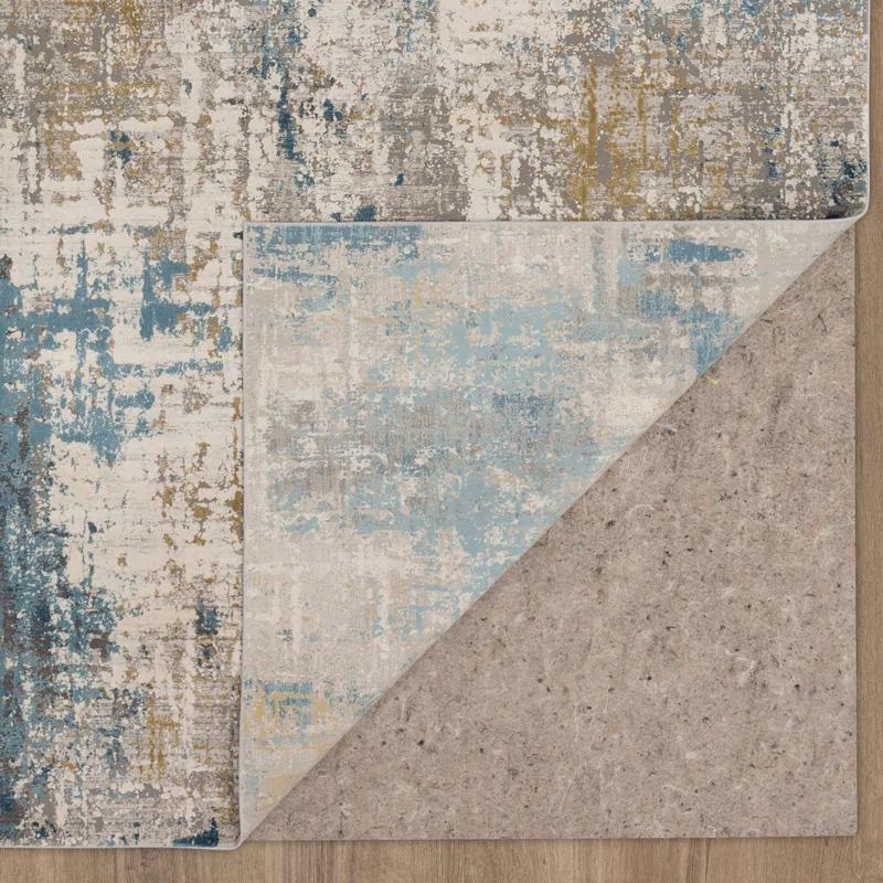 Marseille Blue/Gray/Brown Modern Abstract Area Rug