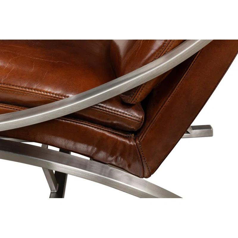 Mc Queen Leather Accent Chair