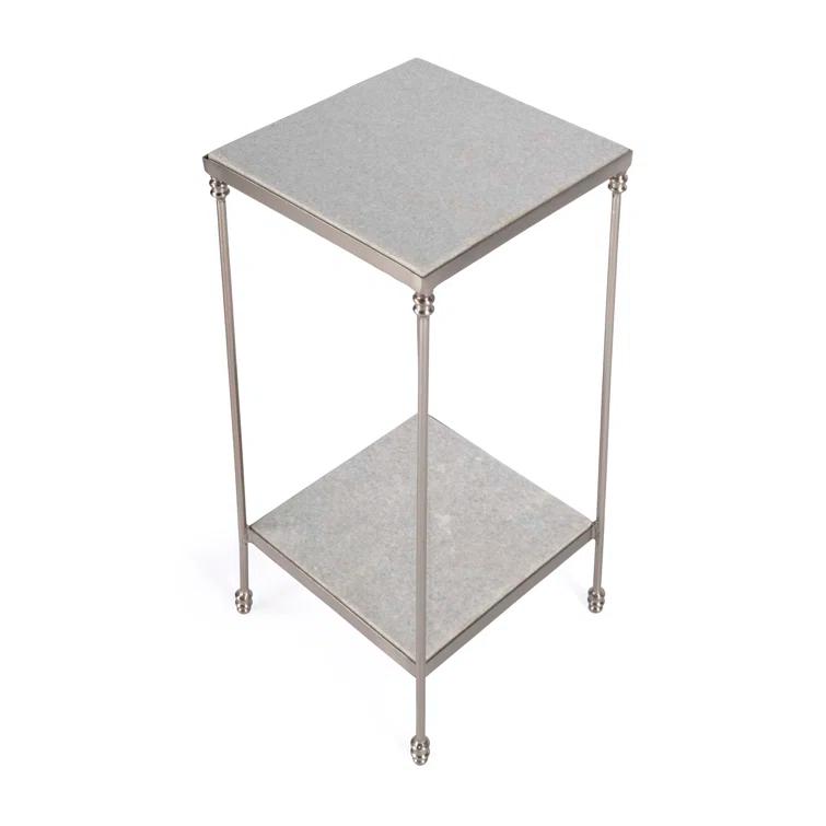 Imogen White Marble Side Table