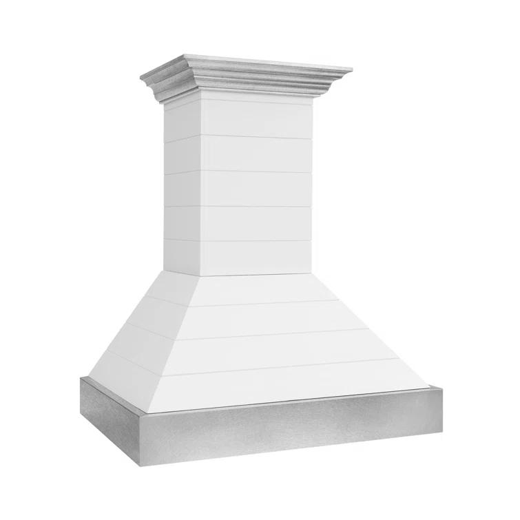 ZLINE ZLINE 36 in. Designer Series Satin Stainless Steel Convertible Vent Wall Mount Range Hood 8KBS-36