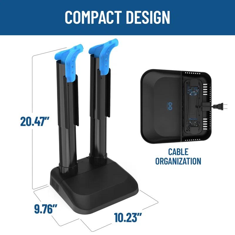 BEACHWATER POOL & SPA, LLC Convection Boot Dryer For Work Boots, Silent Boot Warmer, Energy-Efficient Shoe Dryer With Fanless Feature To Reduce Smells – Ideal For Sneakers, Cleats, And Winter Gear, Ski Boots, Gloves, & Shoes