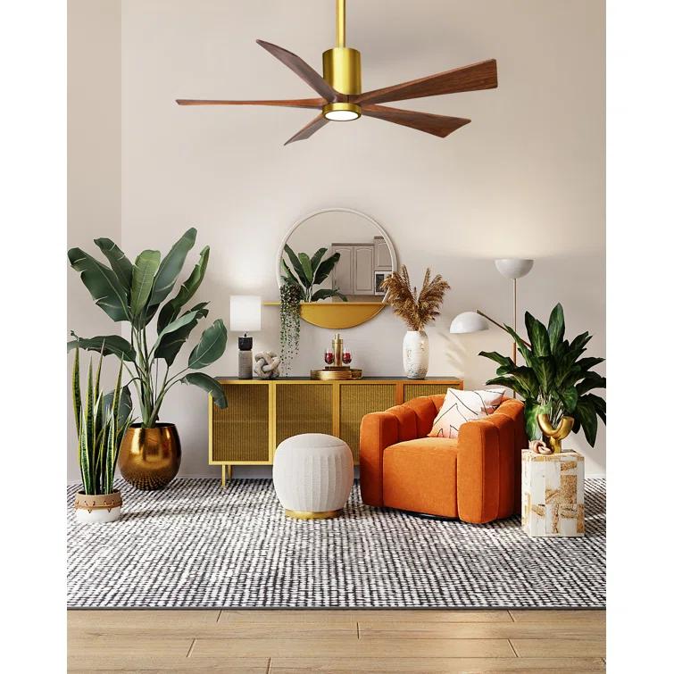Matthews Fan Company Patricia 52'' Ceiling Fan with LED Lights