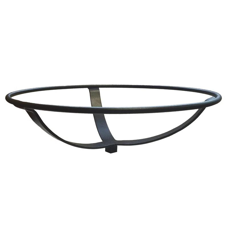 12 Inch Crackle Birdbath with Rail Mount Bracket