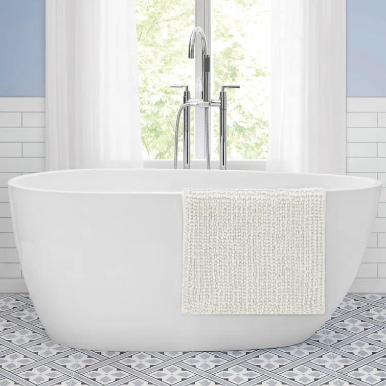 Laura Ashley Laura Ashley Butter Chenille 2 Pieces Bath Rugs