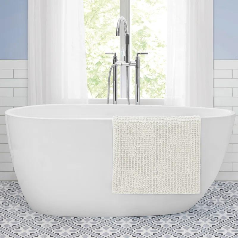 Laura Ashley Laura Ashley Butter Chenille 2 Pieces Bath Rugs