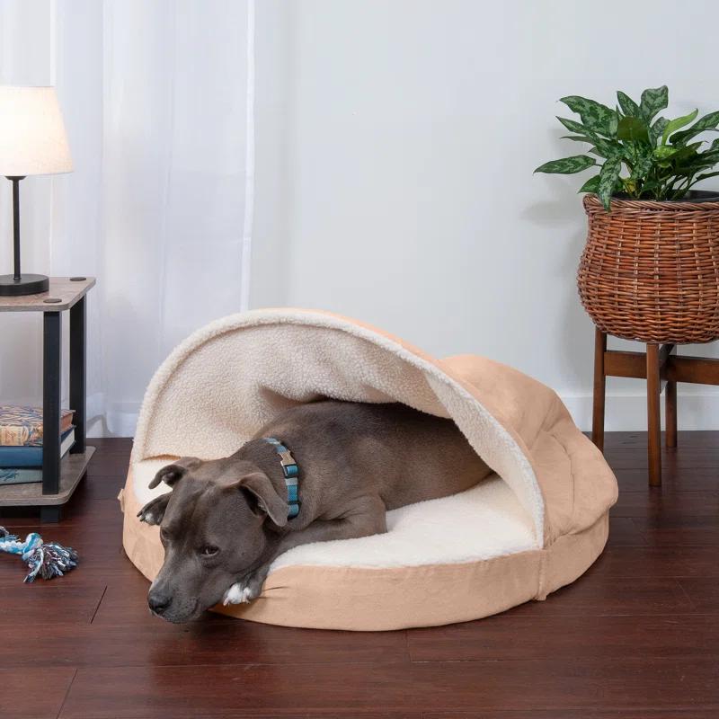 Wave Fur & Velvet Snuggery Memory Top Foam Dog Bed