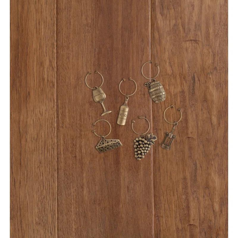 Twine Grapevine Gold Vineyard Wine Charms