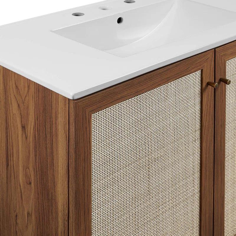 Modway Modway Soma 36'' Free Standing Single Bathroom Vanity with Manufactured Wood Top