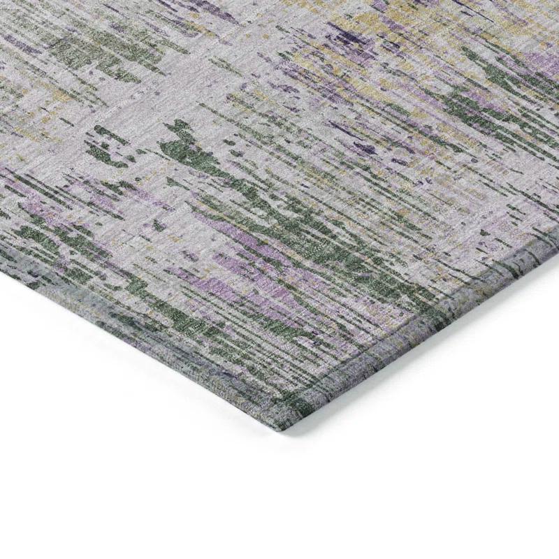 Machine Washable Indoor/Outdoor Chantille ACN1379 Lavender Rug