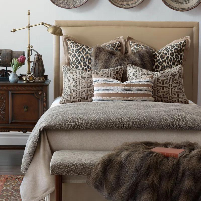 Eastern Accents Naya Fringed 100% Linen Throw Pillow