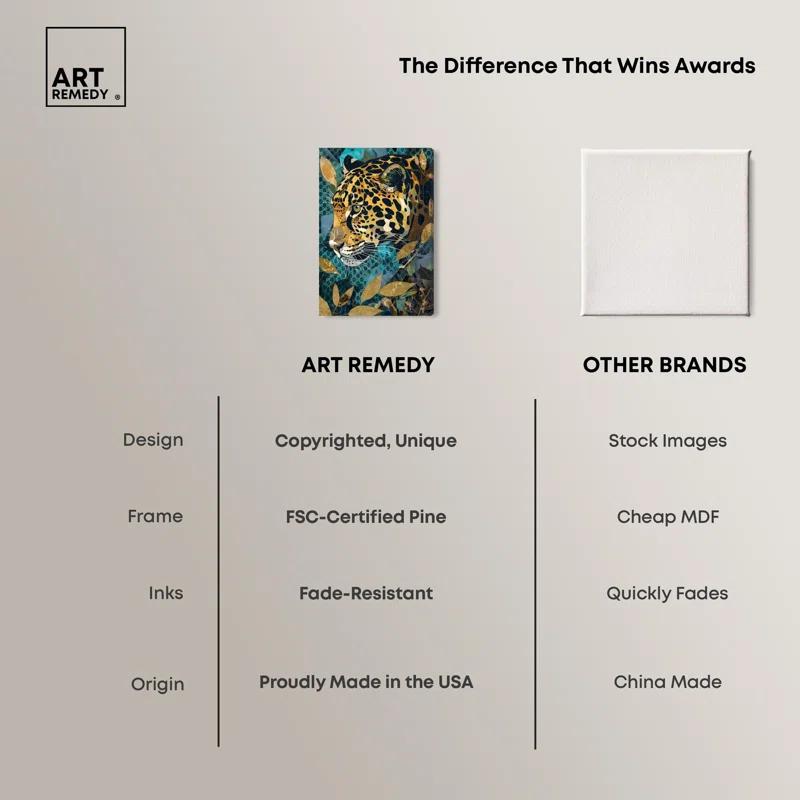 Art Remedy Enter Cheetah Canvas Miami Inspired Art Prints by Art Remedy