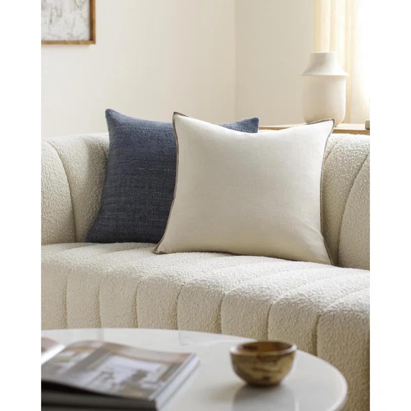 Livabliss Merrow Cotton Reversible Throw Pillow