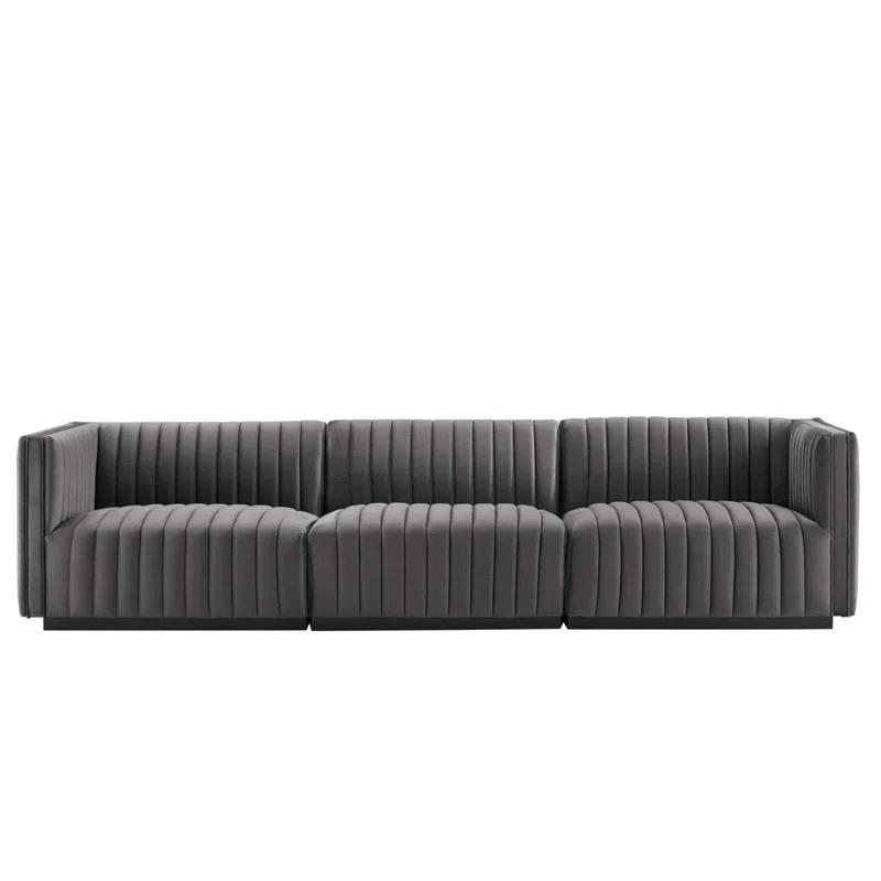 Conjure Channel Tufted Upholstered Fabric Sofa by Modway