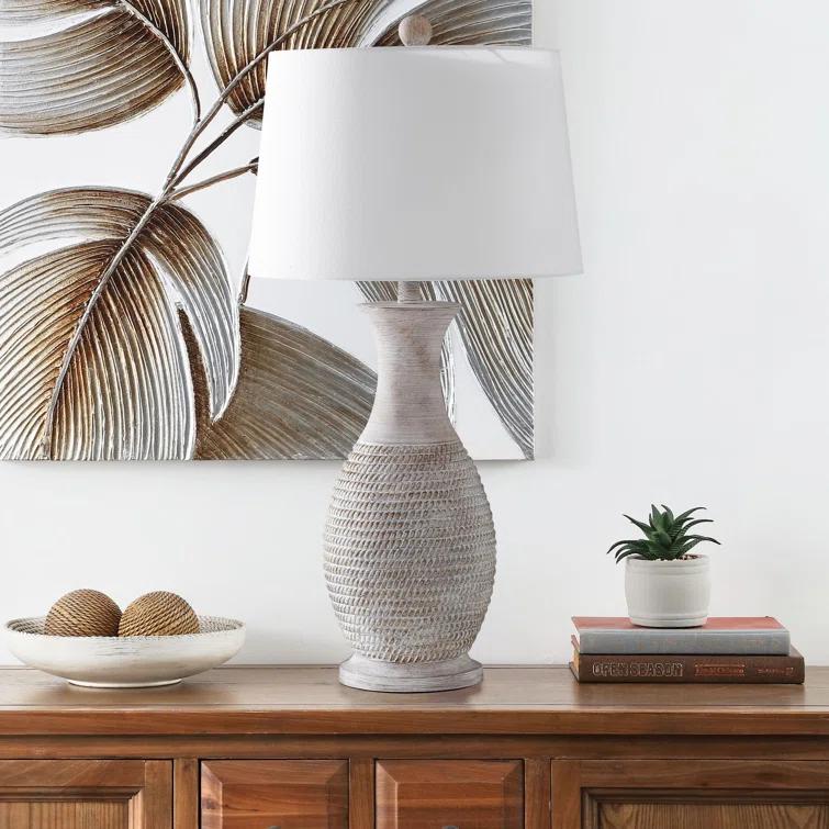 Ophelia & Co. Plath Resin Table Lamp (Set of 2)