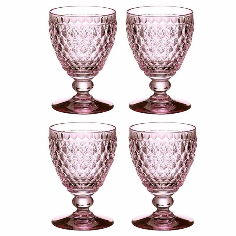 Villeroy & Boch Boston Colored Lead Free Crystal Goblet Set