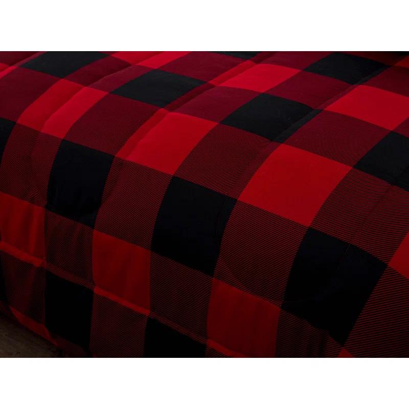 Marina Decoration Red/Black Microfiber Comforter Set & Reviews | Wayfair