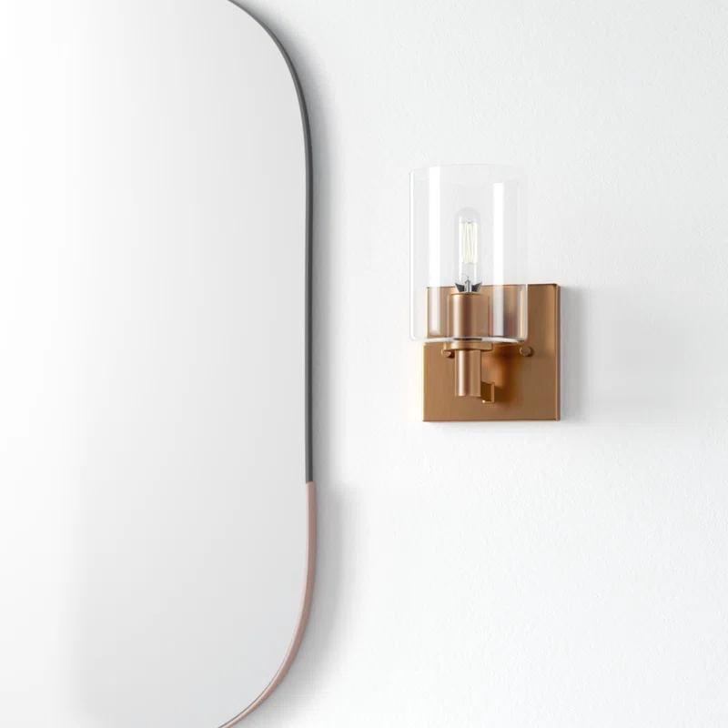 Haines Single Transparent Dimmable Bath Sconce