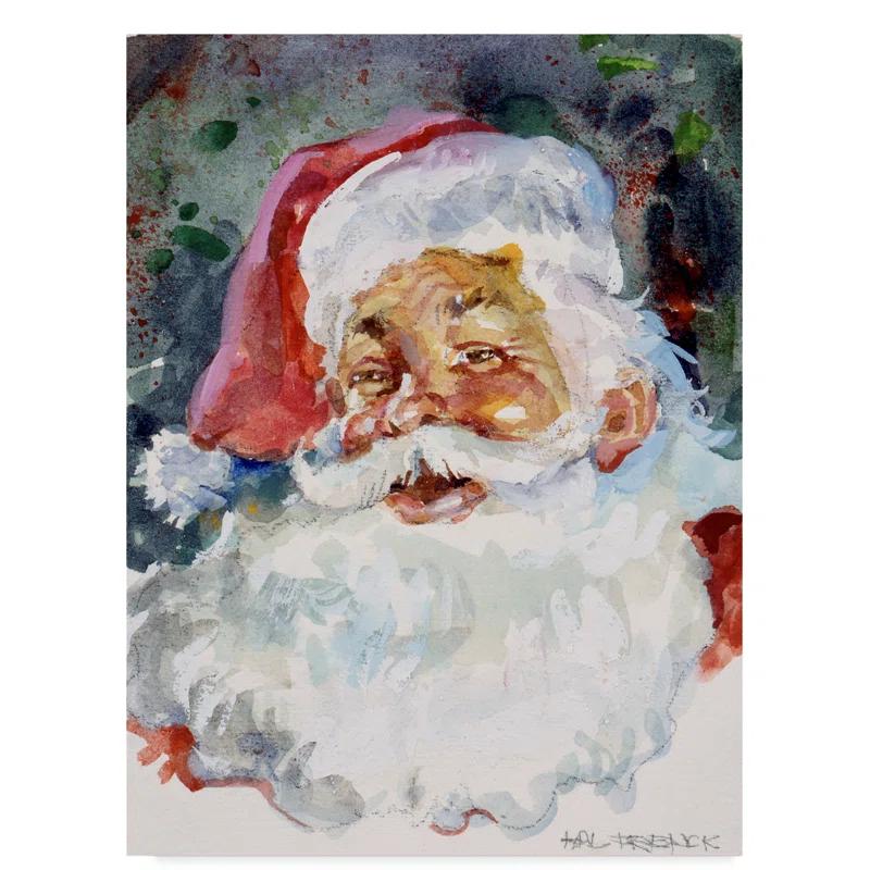 Trademark Fine Art Hal Frenck " Santa Face " by Hal Frenck