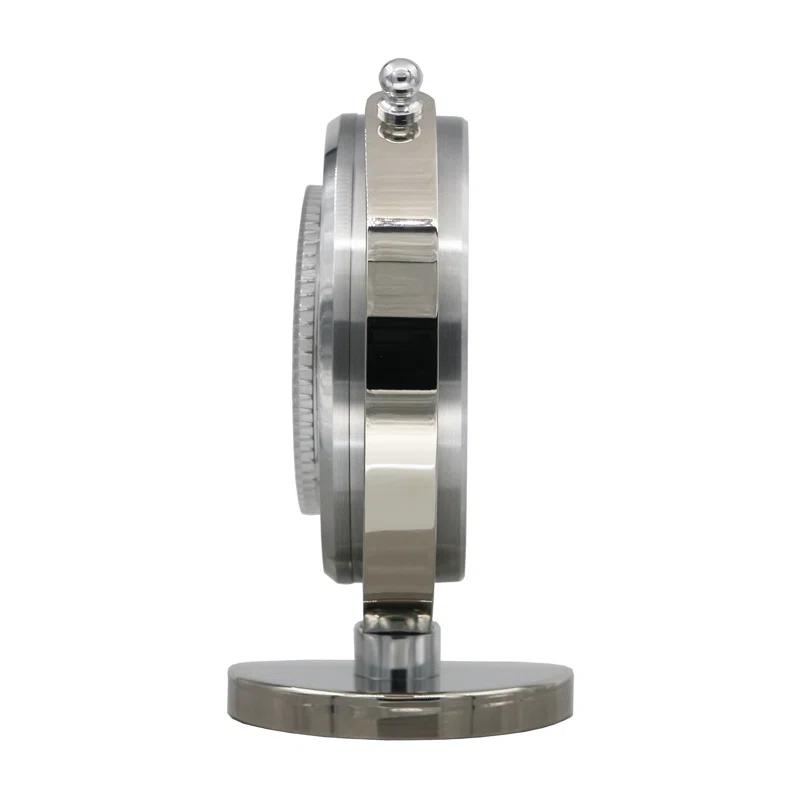 Seiko Silver Globe Tabletop Clock