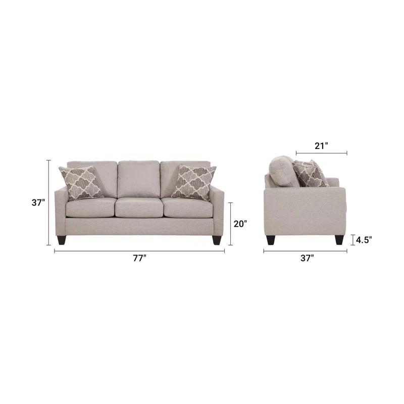 Woodhaven Furniture 77'' Upholstered Sofa Sleeper