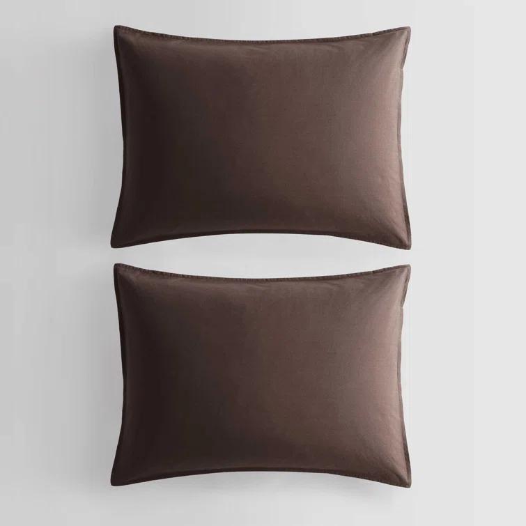Calvin Klein Washed Percale Cotton Solid Comforter Set