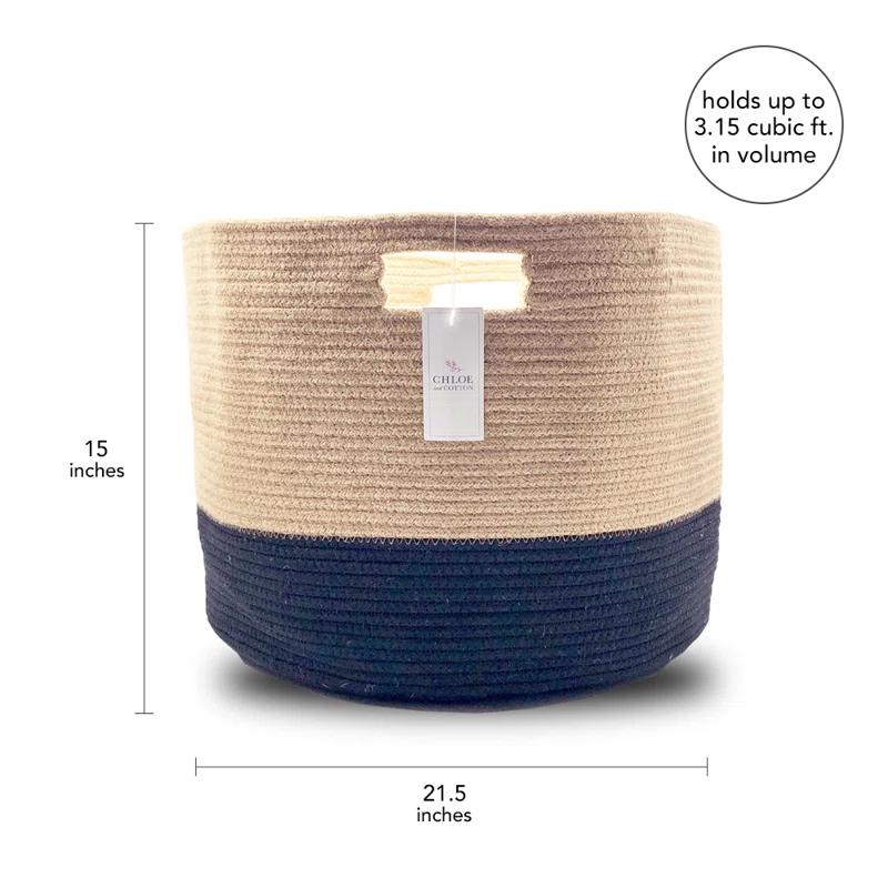 Chloe and Cotton Chloe And Cotton Fabric Decorative Basket