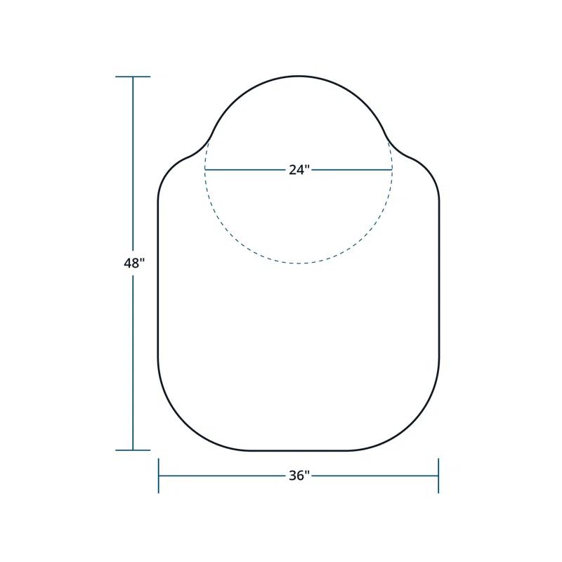 Dimex Evolve Hard Floor Straight Rectangular Chair Mat