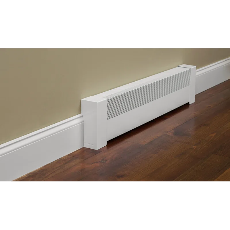 Baseboarders Baseboarders Basic Steel Easy Slip-On Baseboard Heater Cover Coupler - White