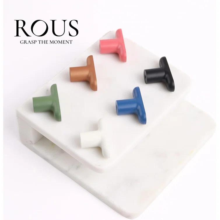 ROUS ROUS Mid-Century Modern Cabinet T Bar Drawer Knobs