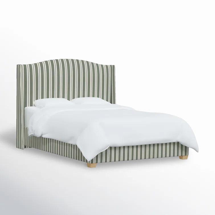 Hagerman Upholstered Wingback Bed