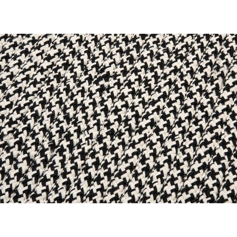 Lark Manor™ Ashvith Houndstooth Indoor/Outdoor Reversible Area Rug - Black & Reviews | Wayfair
