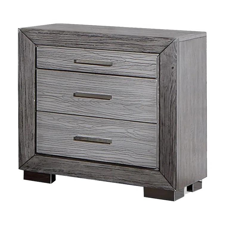 Benjara Reno 26'' W Solid Wood Nightstand