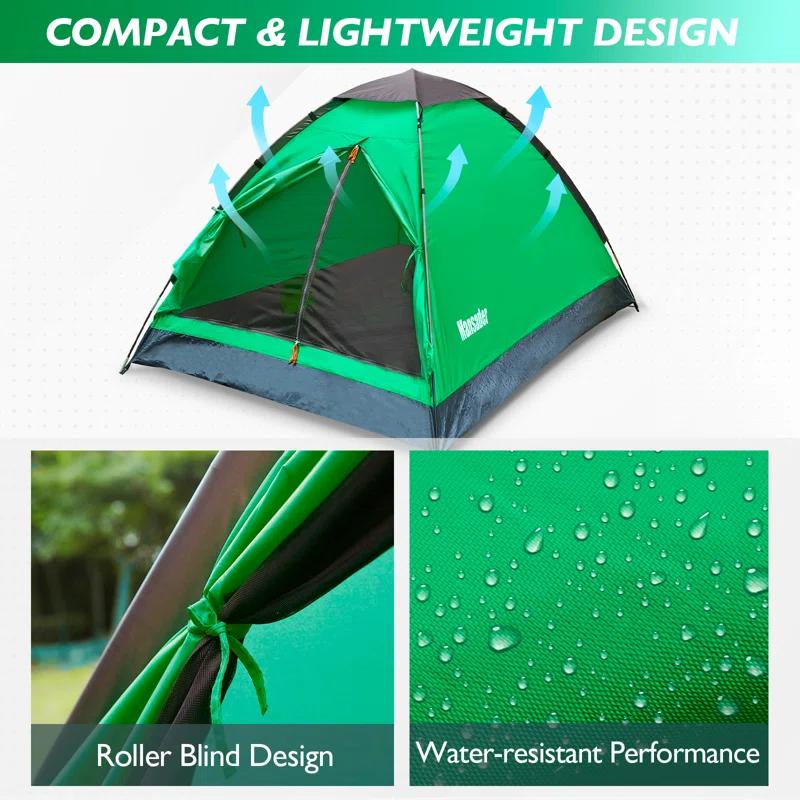 Garsing 2 Person Lightweight Camping Tent With Carrying Bag