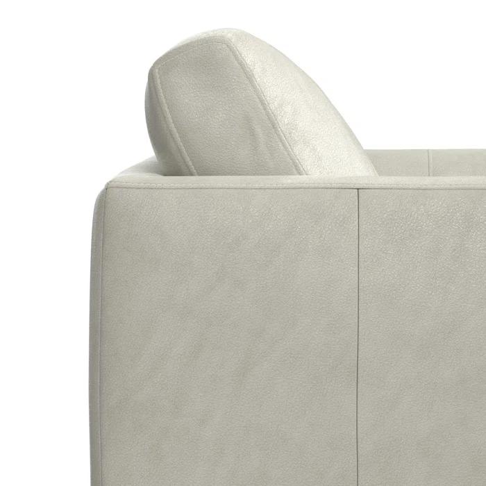 Simpli Home Stevens Leather Sofa