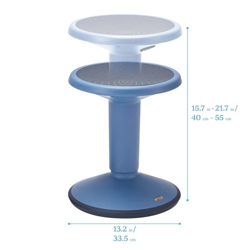 ECR4Kids ECR4Kids SitWell Wobble Stool, Adjustable Height, Active Seating